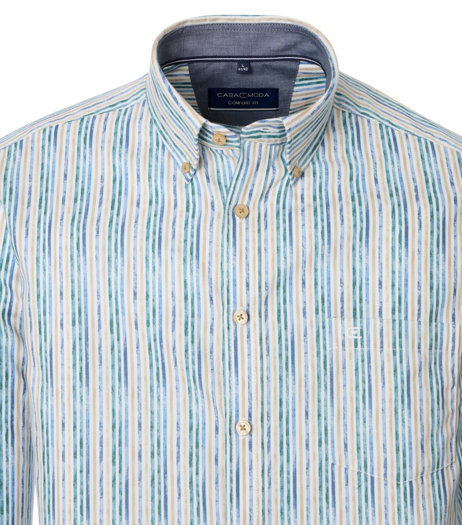 Casa Moda Herren Hemden Aqua Bis Pe