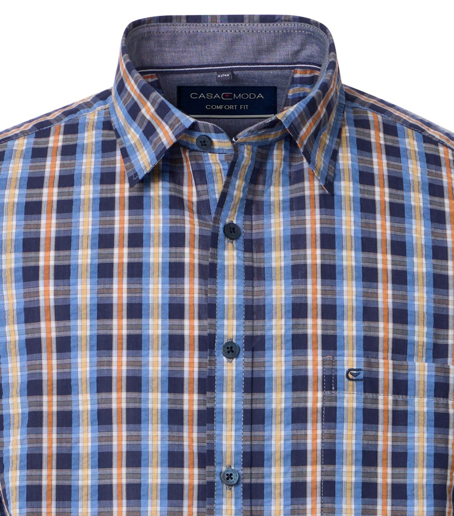 Casa Moda Herren Hemden kurz Blau