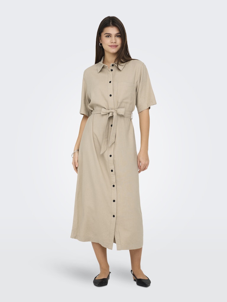 Only Damen Kleider Oxford Tan