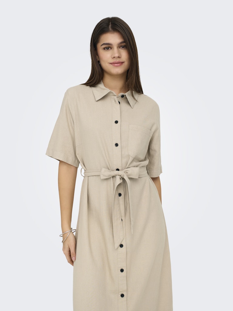 Only Damen Kleider Oxford Tan