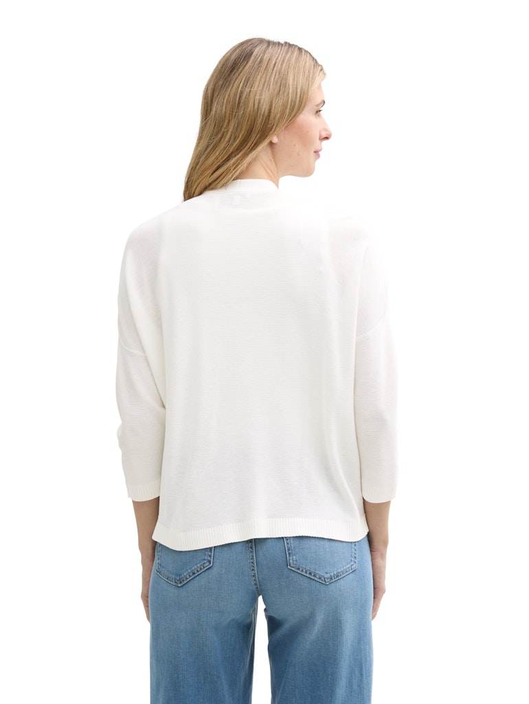 Tom Tailor Damen Strickjacken Whisper White