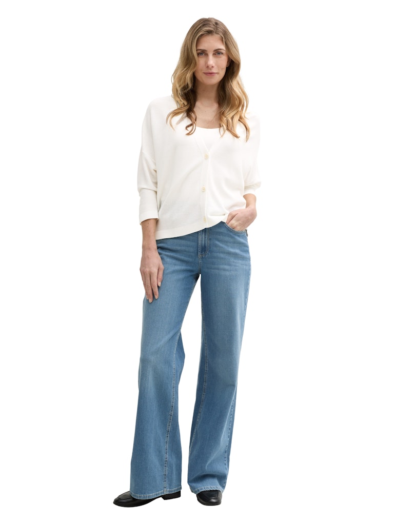 Tom Tailor Damen Strickjacken Whisper White