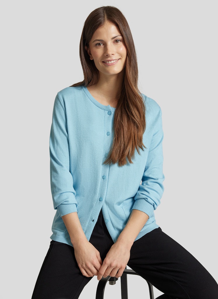 Rabe Damen Strickjacken Puderblau