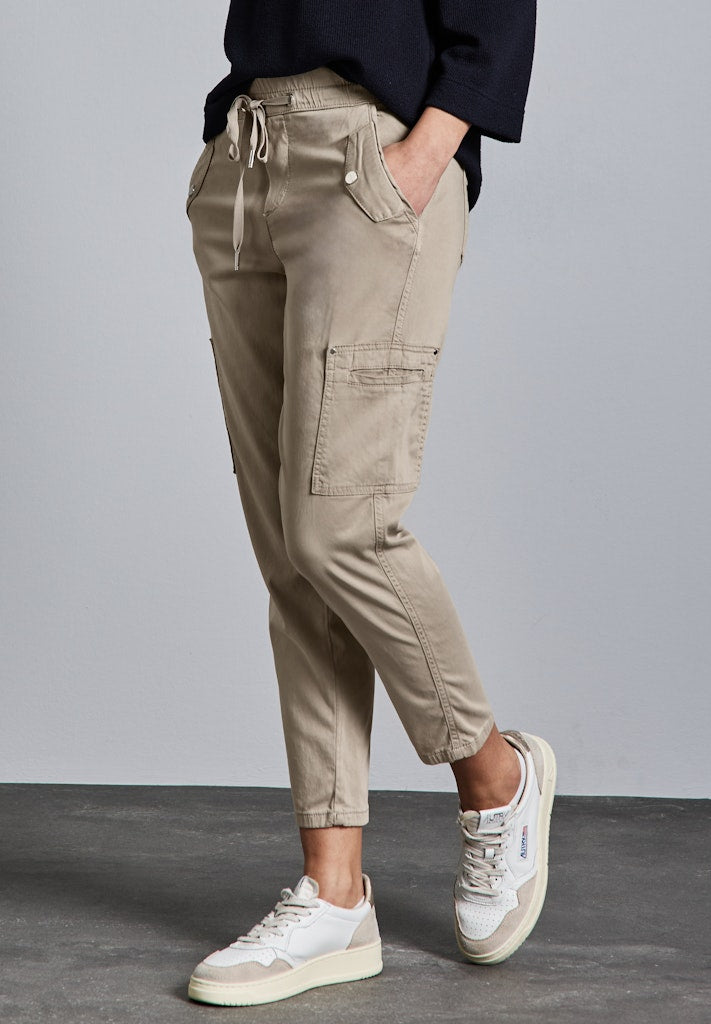 Street One Damen Hosen Buff Grey