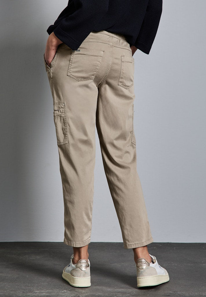 Street One Damen Hosen Buff Grey