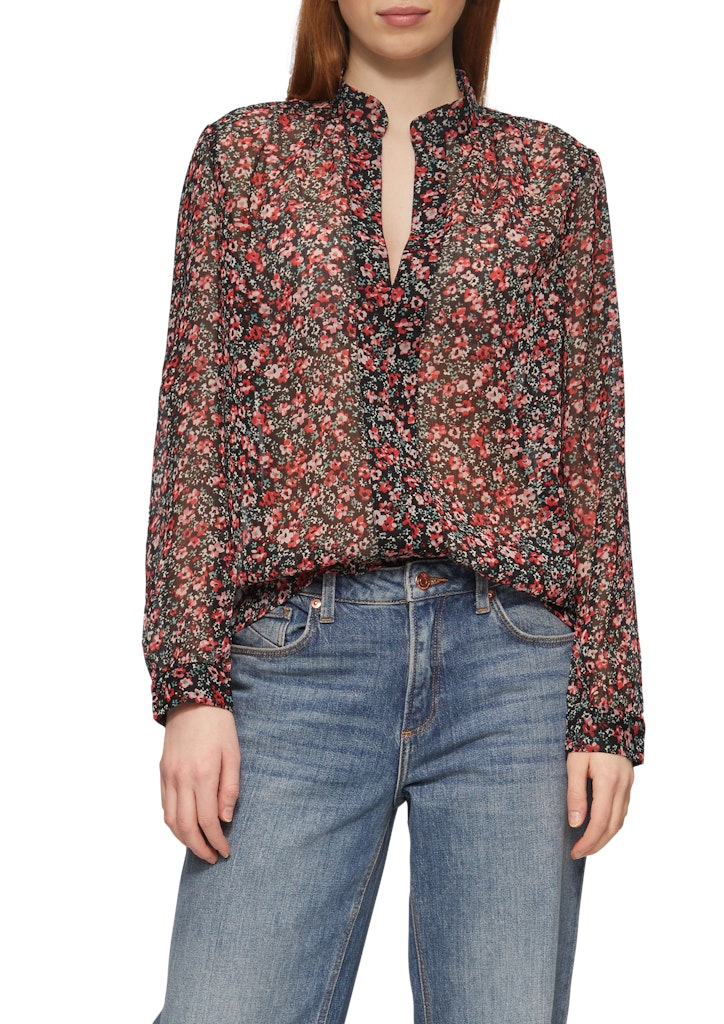 QS by S.Oliver Damen Blusen Grey/Black