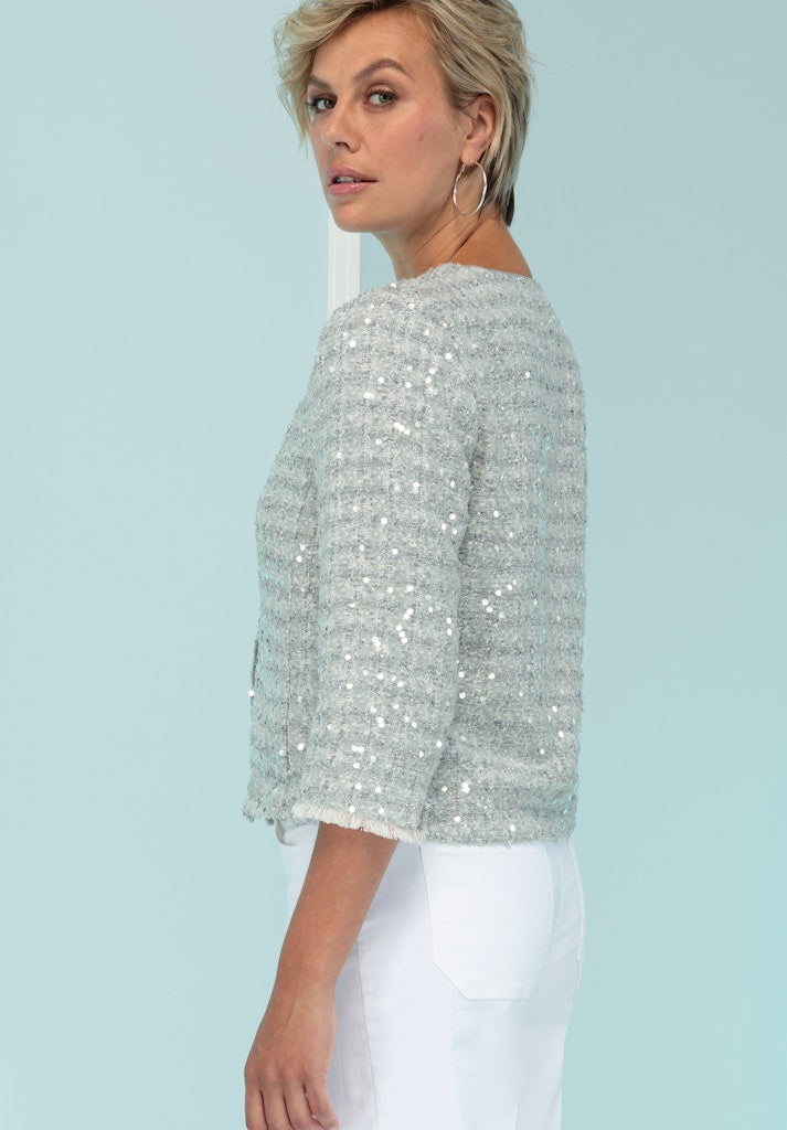 Bianca Damen Blazer Aluminium