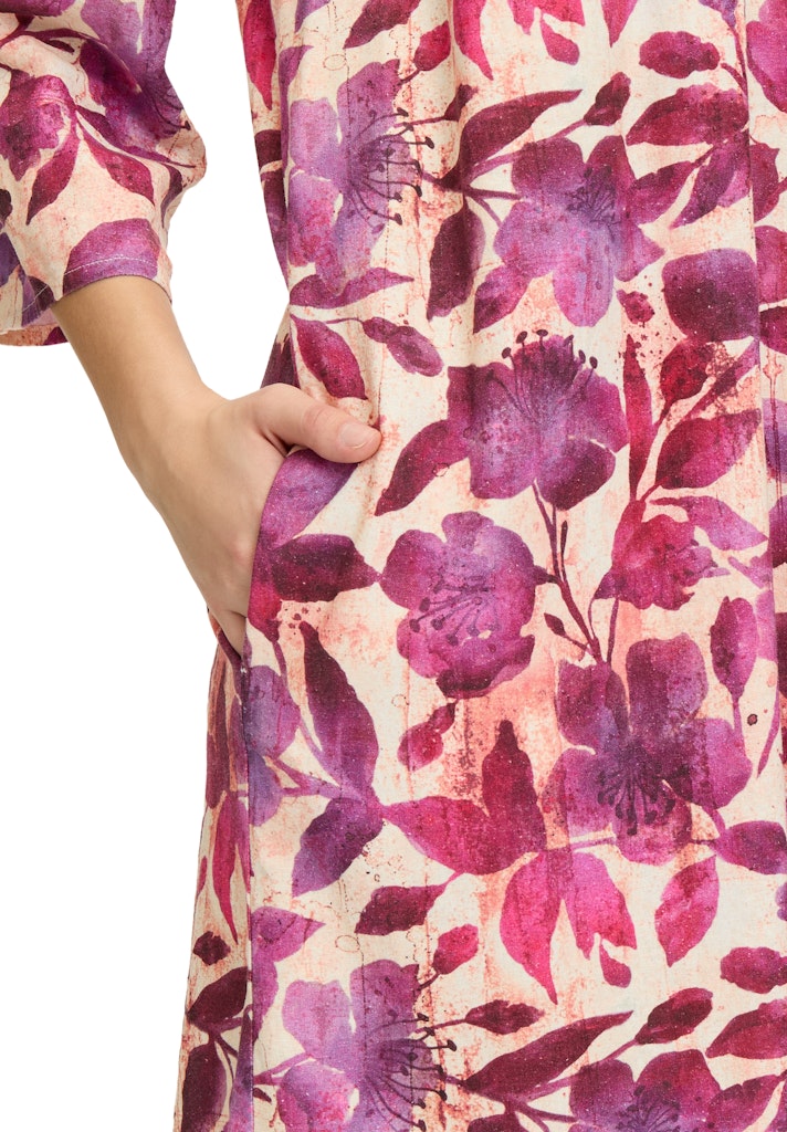 Cartoon Damen Kleider Cream/Dark Pink