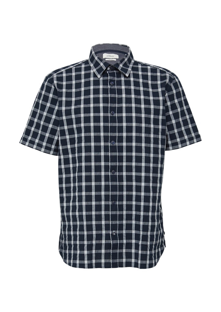 S. Oliver red Herren Hemden kurz Blue