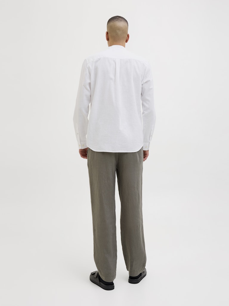 Jack & Jones Herren Hemden lang White