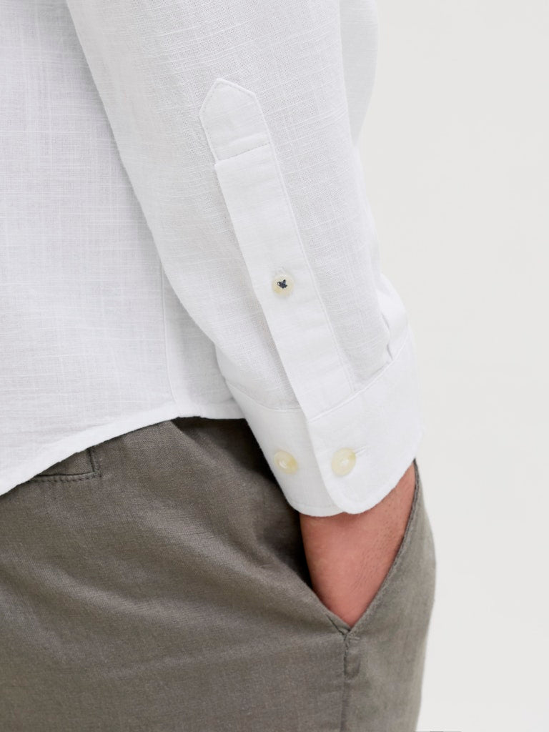 Jack & Jones Herren Hemden lang White