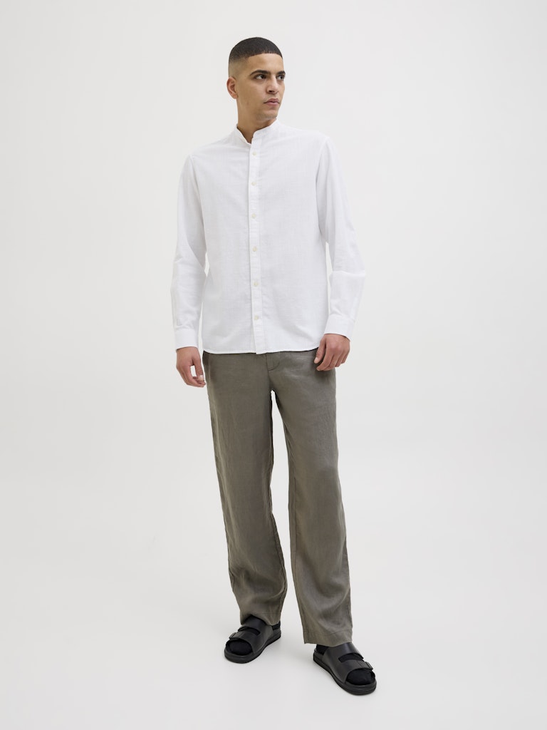 Jack & Jones Herren Hemden lang White