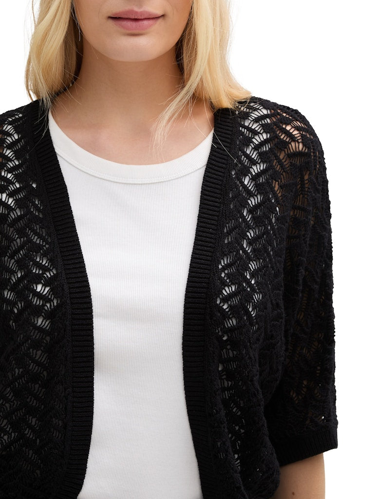 Tom Tailor Damen Strickjacken Deep Black