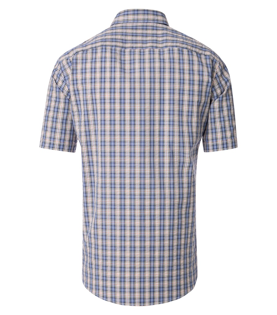 Casa Moda Herren Hemden kurz Blau