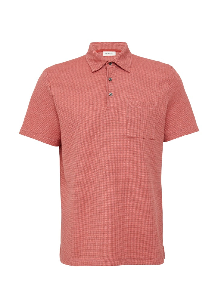 S. Oliver red Herren Polo-Shirts Lilac/Pink