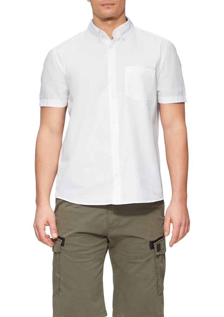 S. Oliver red Herren Hemden kurz White