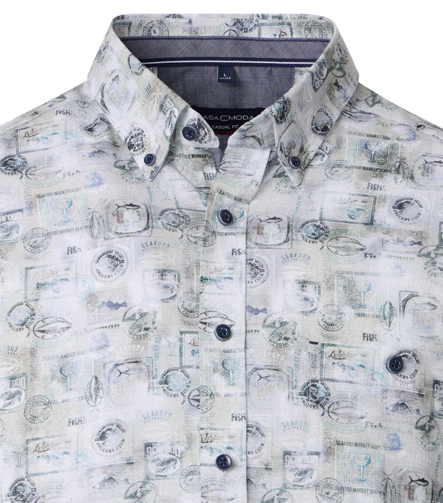 Casa Moda Herren Hemden kurz Beige