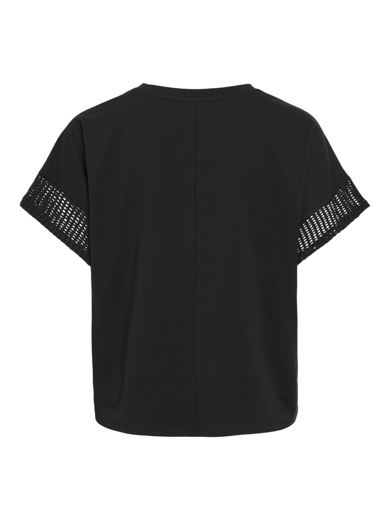 Vila Damen T-Shirts Black Beauty