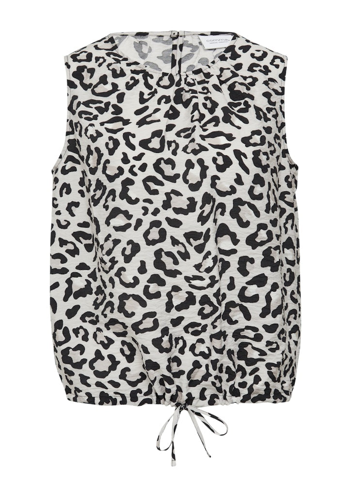 Comma CI Damen Blusen Grey/Black