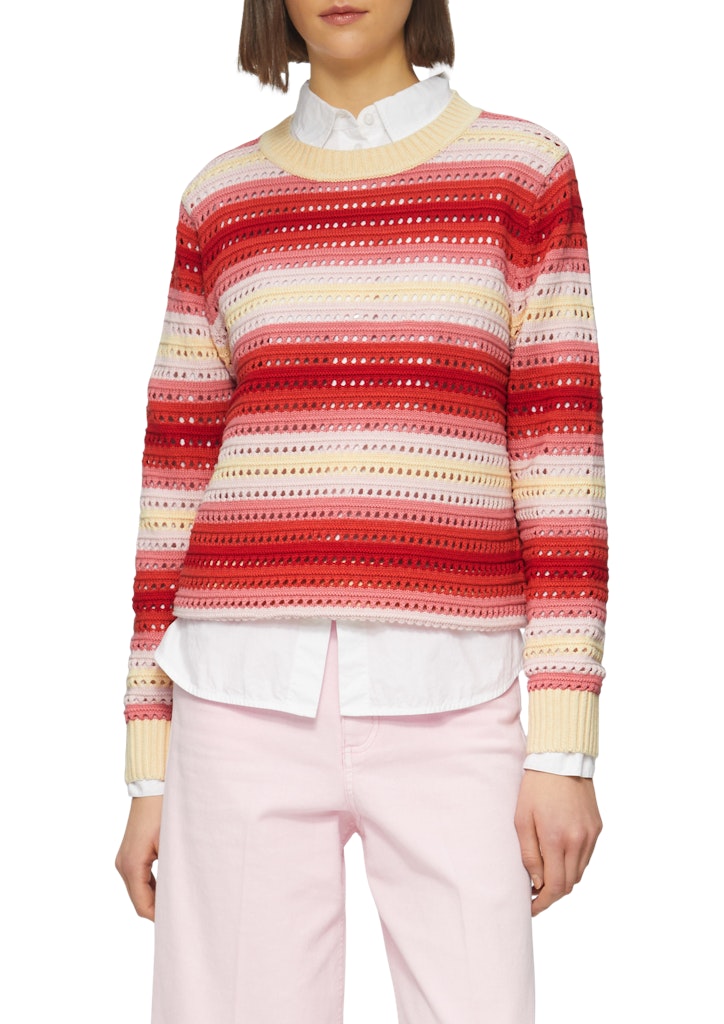 S. Oliver red Damen Pullover Lilac/Pink