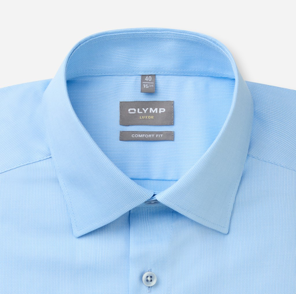 Olymp Herren Hemden lang Bleu