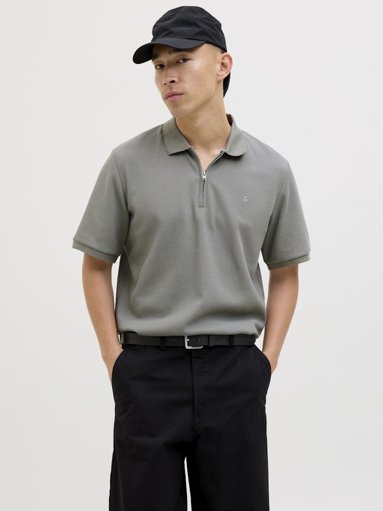 Jack & Jones Herren Polo-Shirts Ultimate Grey/C