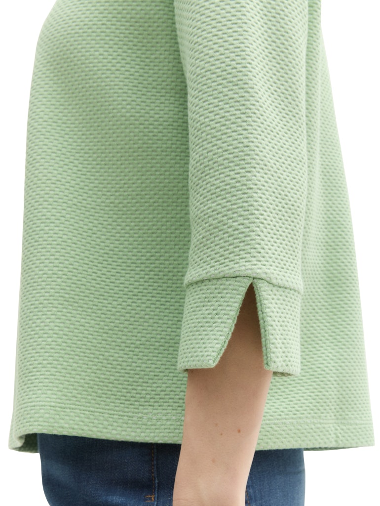 Tom Tailor Damen Sweatshirts Green Structure