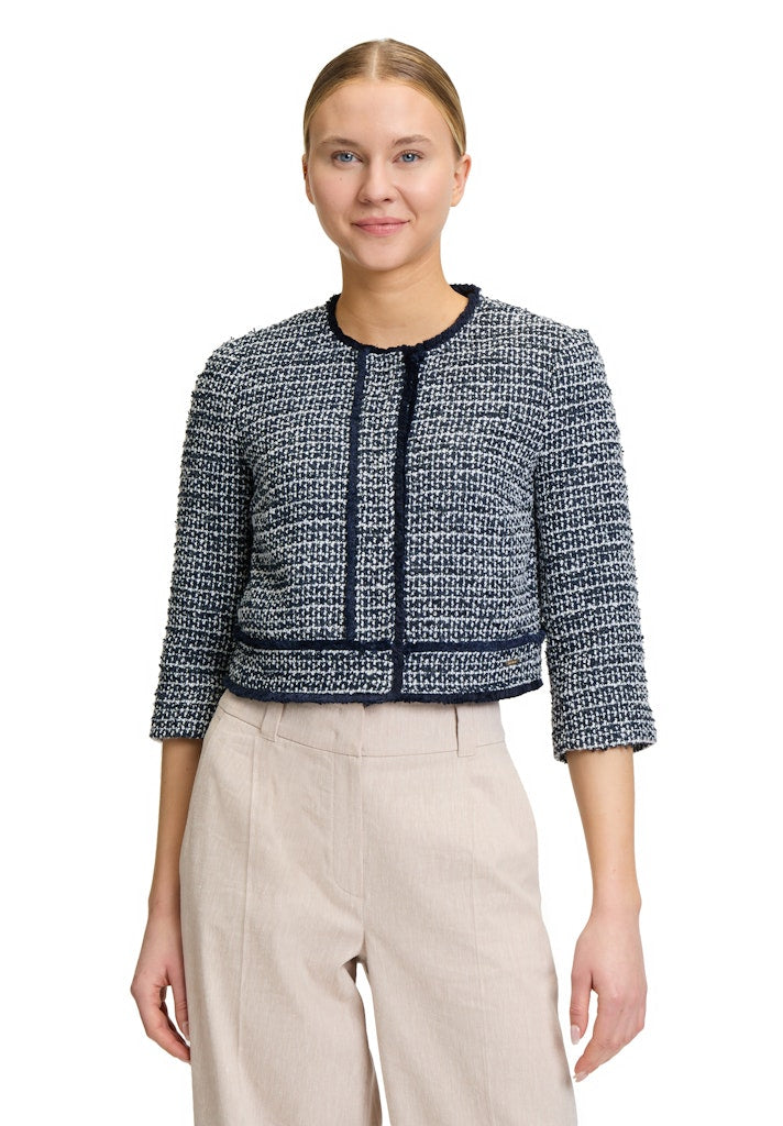 Betty & Co Damen Jacken Dark Blue Melan