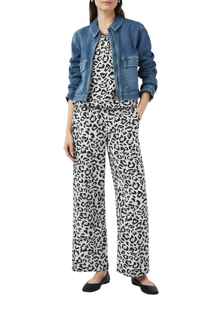 Comma CI Damen Blusen Grey/Black