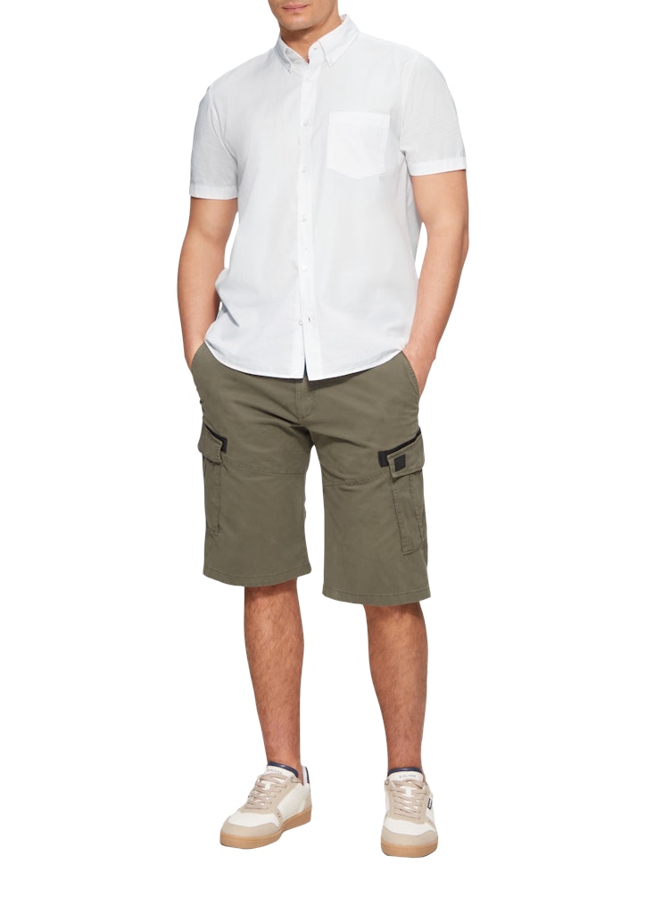 S. Oliver red Herren Hemden kurz White