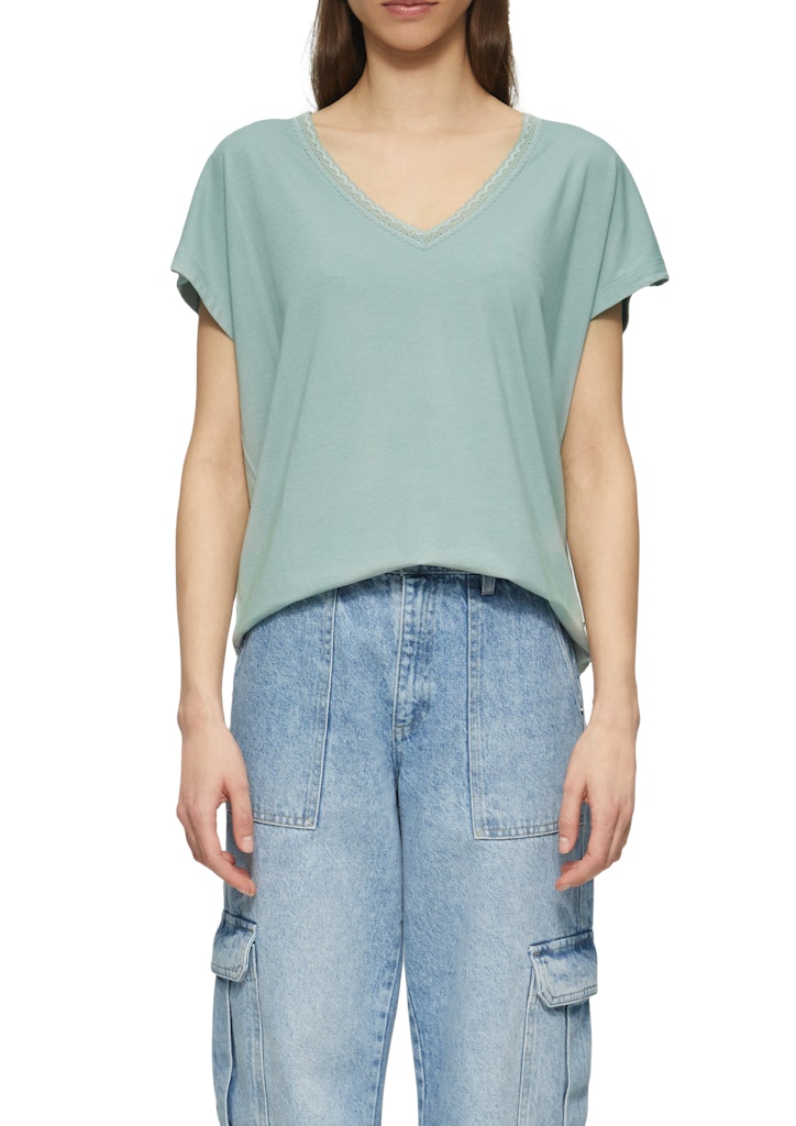 QS by S.Oliver Damen T-Shirts Green