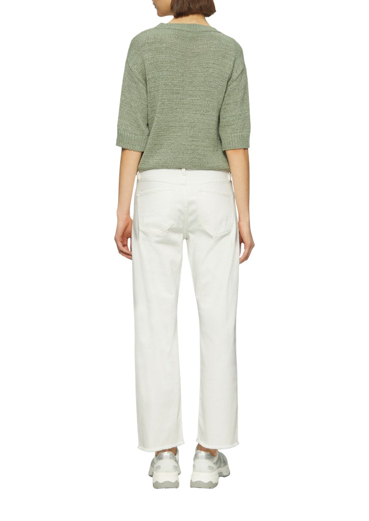 S. Oliver red Damen Jeans White