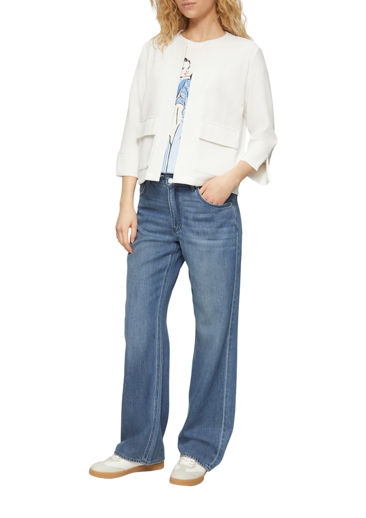 S. Oliver red Damen Sweatjacken White