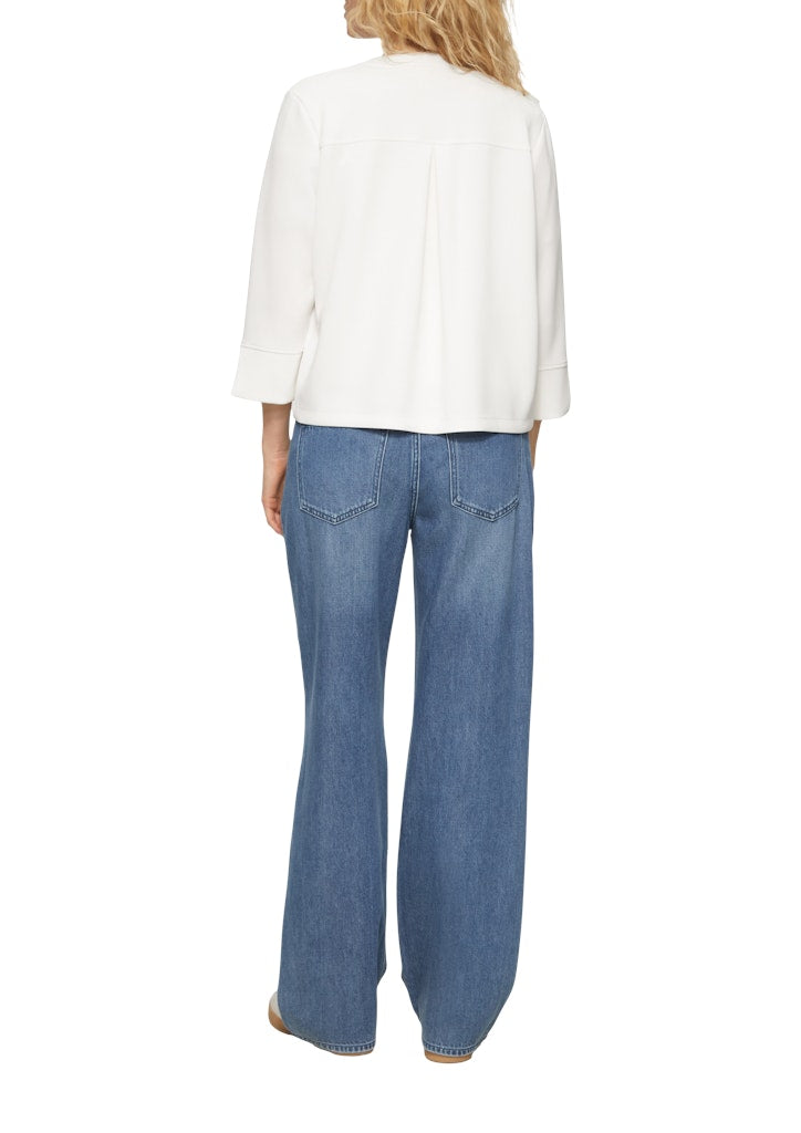 S. Oliver red Damen Sweatjacken White