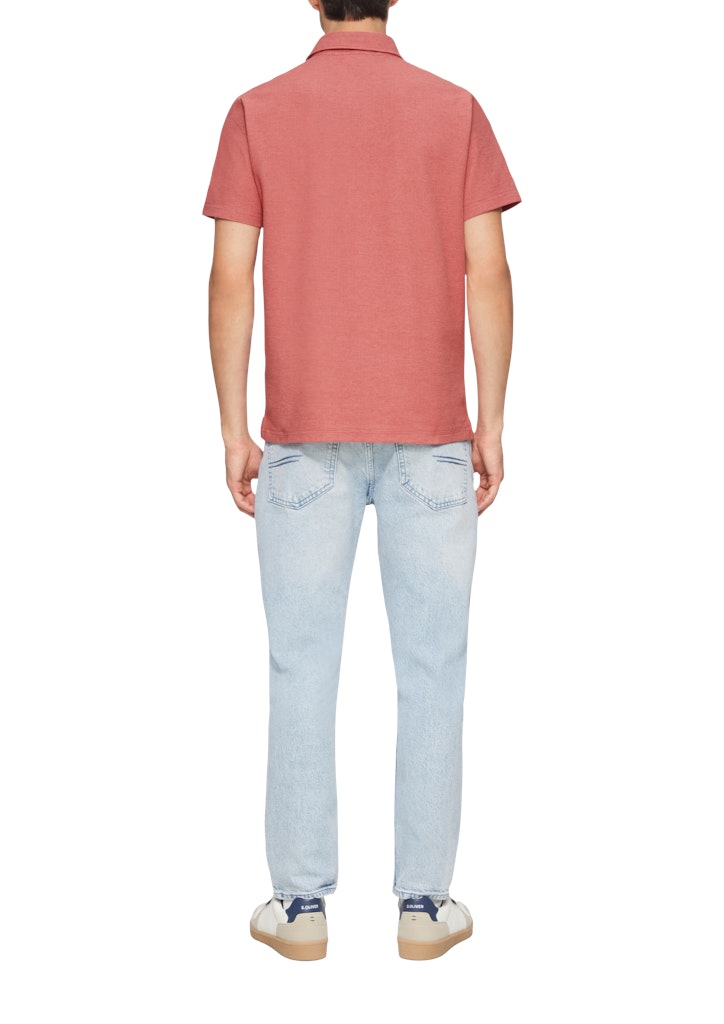 S. Oliver red Herren Polo-Shirts Lilac/Pink