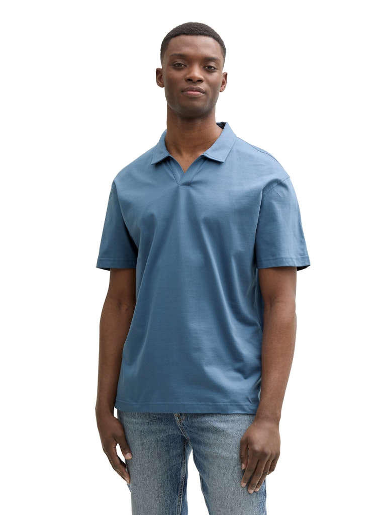 Tom Tailor denim Herren Polo-Shirts Mystical Blue
