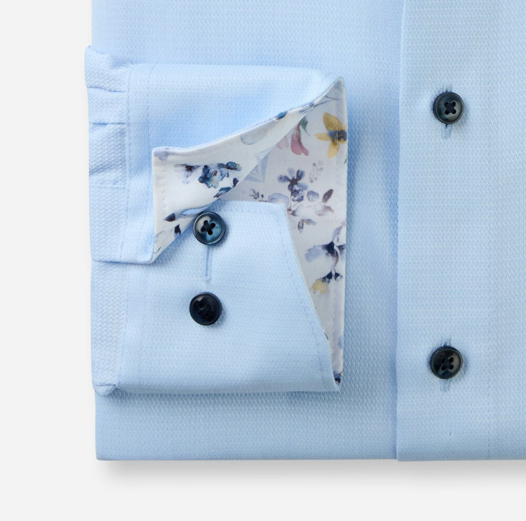 Olymp Herren Hemden lang Bleu