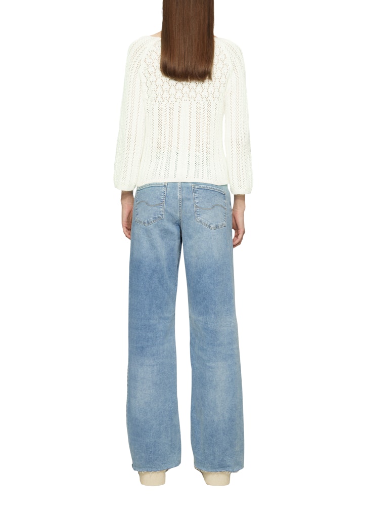 QS by S.Oliver Damen Pullover White