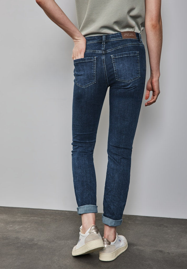 Street One Damen Hosen Dark Blue
