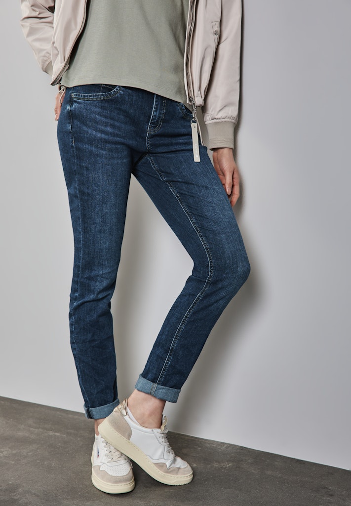 Street One Damen Hosen Dark Blue