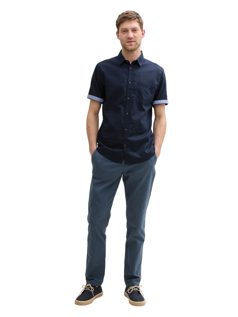 Tom Tailor Herren Hemden kurz Sky Captain Blu