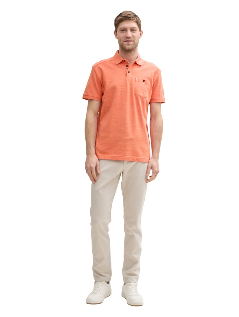 Tom Tailor Herren Polo-Shirts Brick Orange