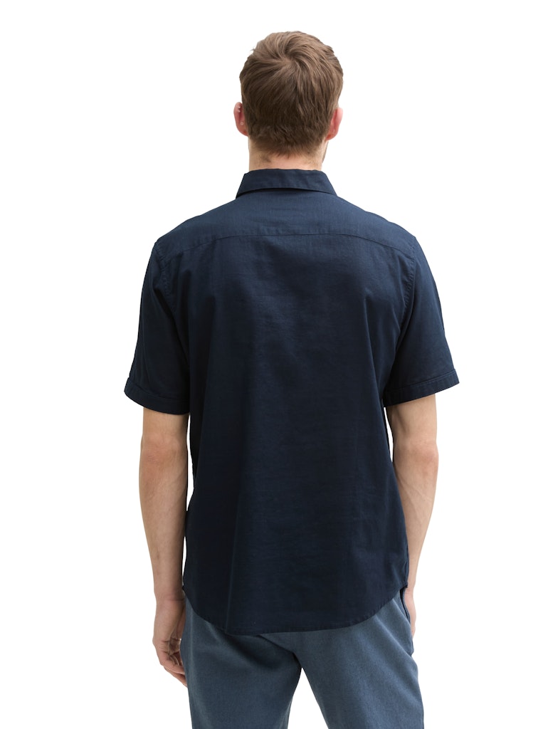 Tom Tailor Herren Hemden kurz Sky Captain Blu
