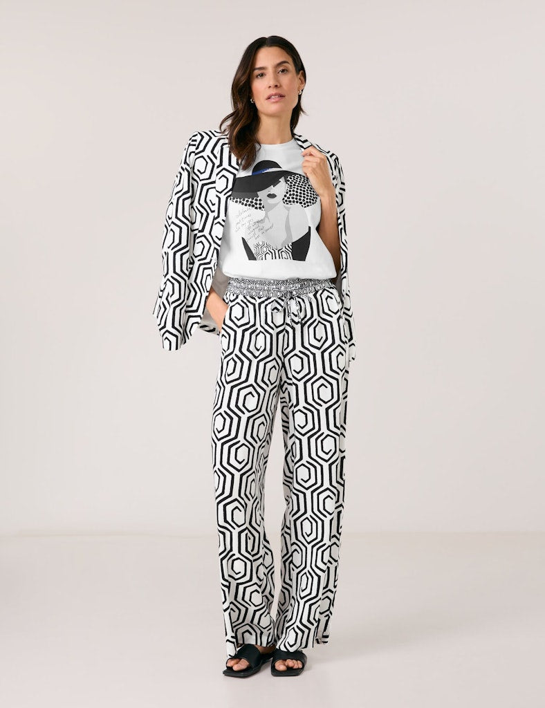 Gerry Weber Damen Hosen Offwhite/