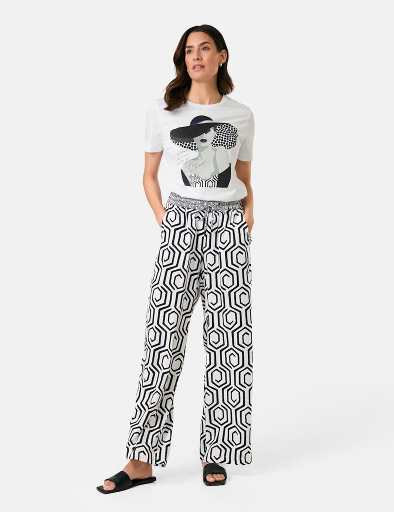 Gerry Weber Damen Hosen Offwhite/