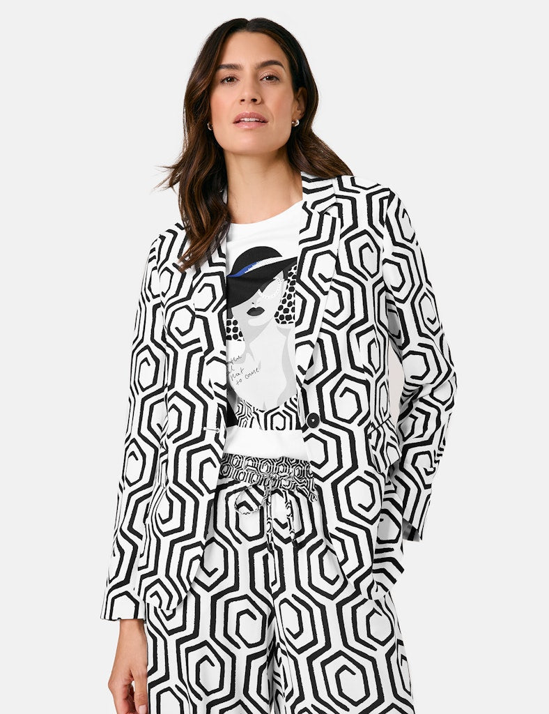 Gerry Weber Damen Blazer Offwhite/