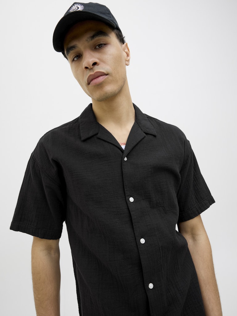 Jack & Jones Herren Hemden lang Black