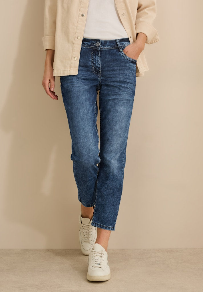 Cecil Damen Hosen Mid Blue