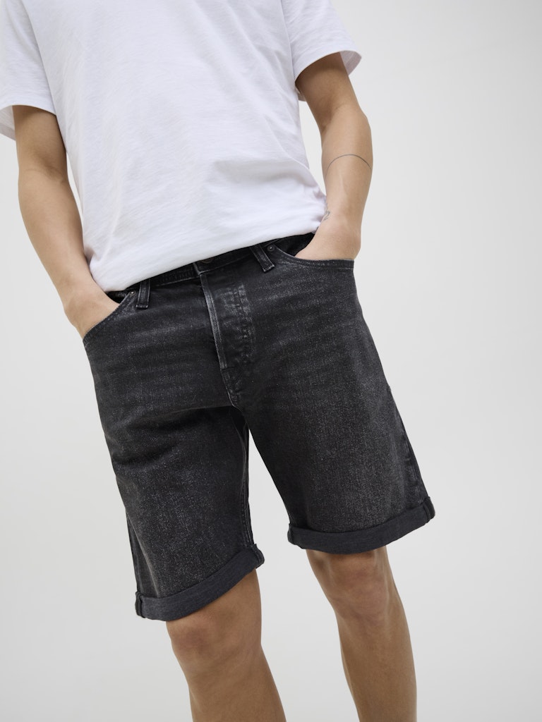Jack & Jones Herren Shorts Black Denim/Am