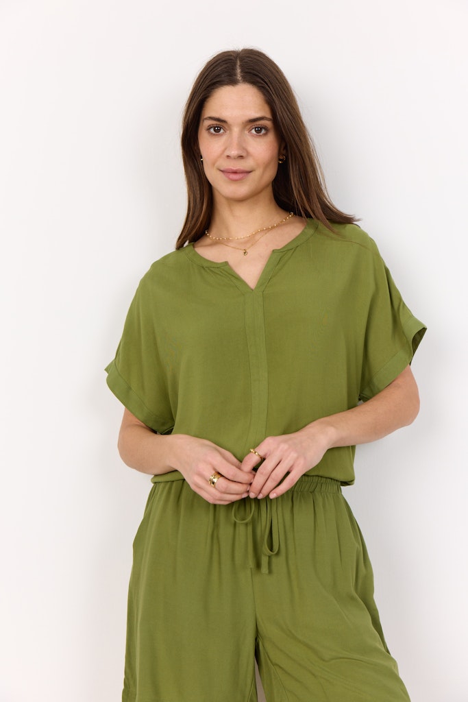 Soya Concept Damen Blusen Calliste Green